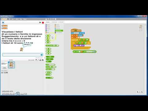 Fattorizzare con Scratch tutti i numeri da 2 a 100