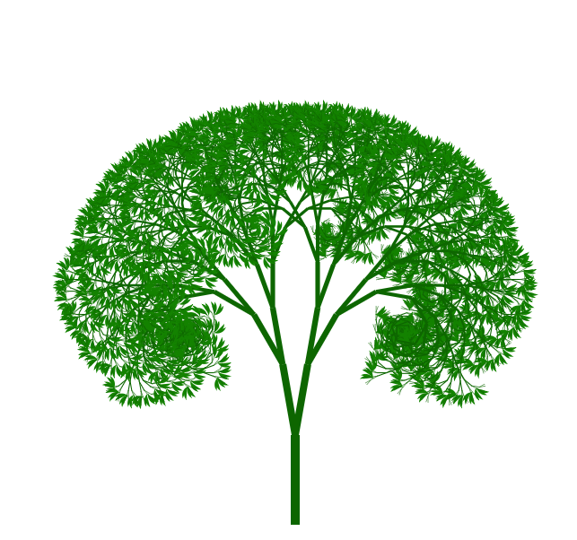 Alberi creati con la matematica di Dio.